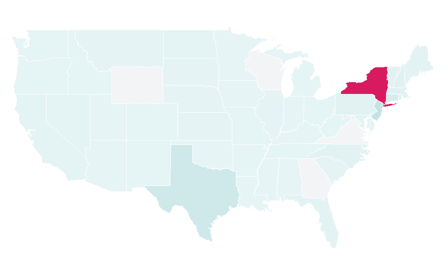 Affinity by region — Katz's Delicatessen, United States