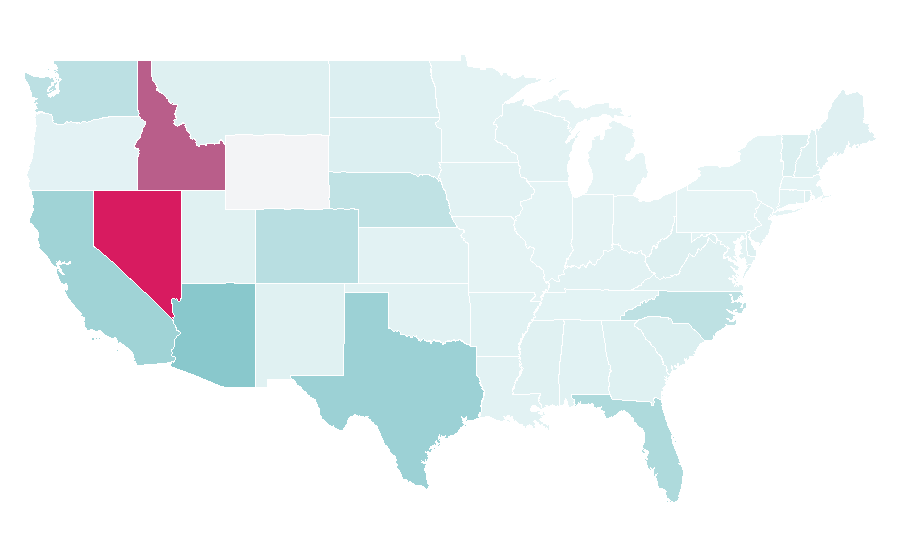 Affinity by region — KB Home, United States