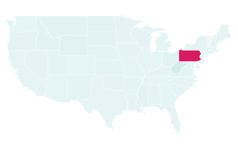 Affinity by region — KDKA (AM), United States