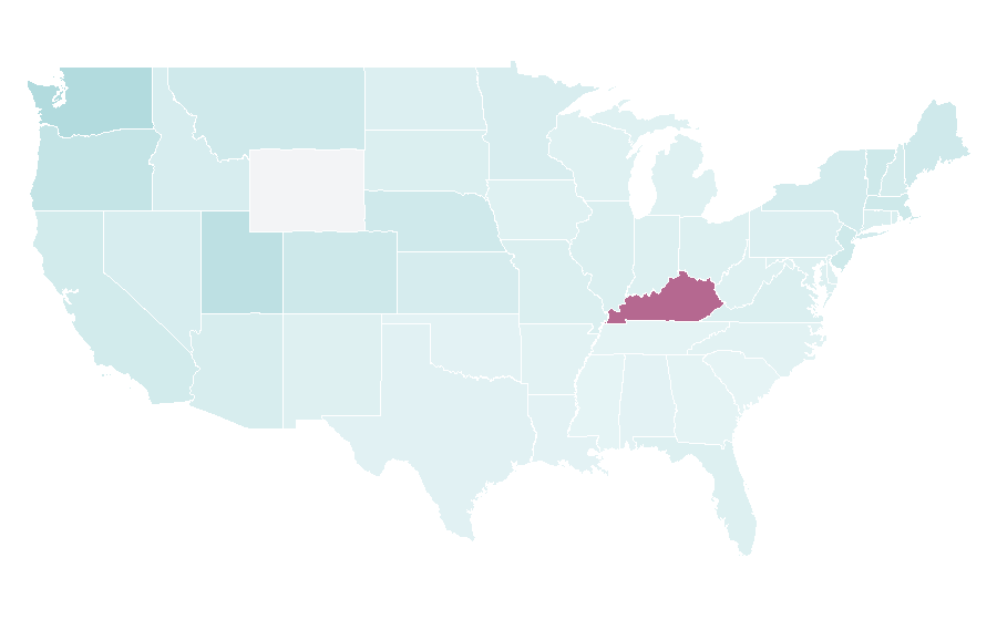 Affinity by region — Kea (island), United States