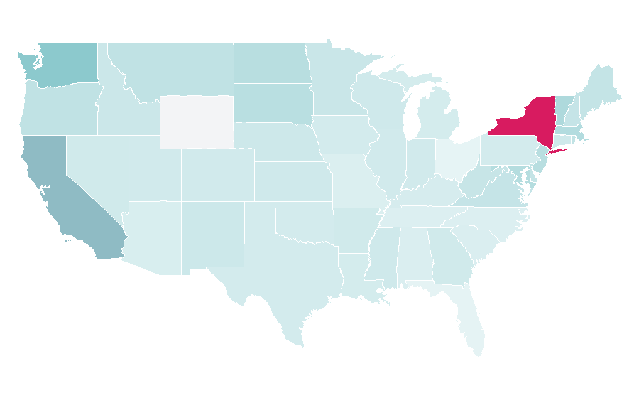 Affinity by region — Kebaya, United States