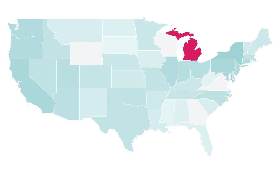 Affinity by region — Keegan-Michael Key, United States