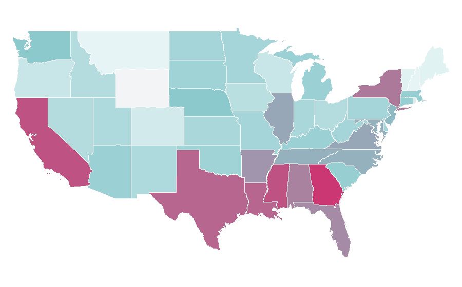 Affinity by region — Kegel exercise, United States
