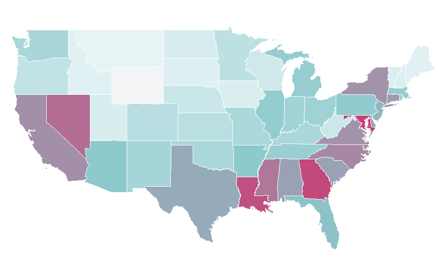 Affinity by region — Kehlani, United States