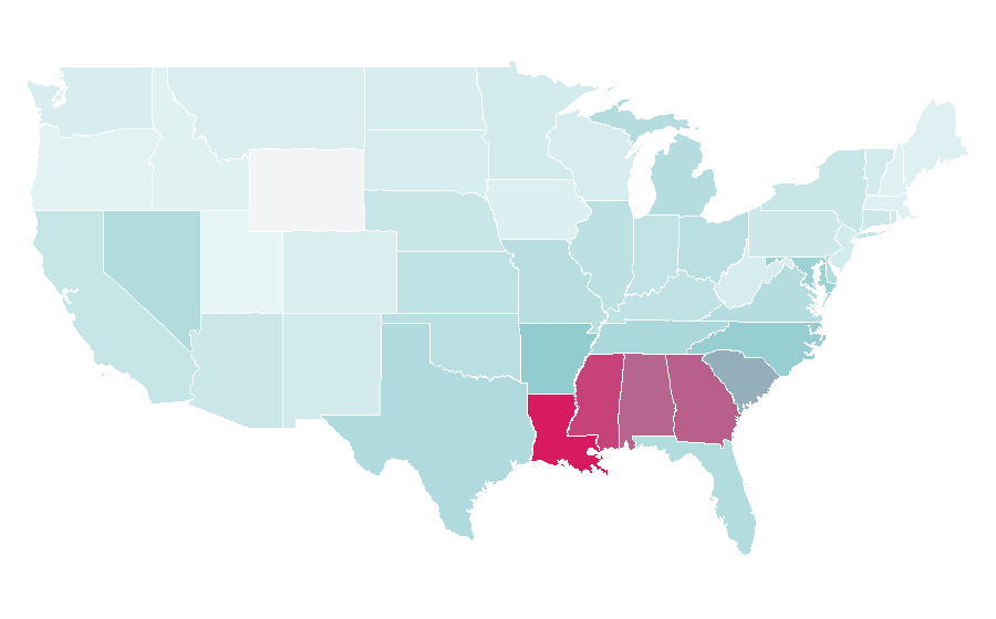 Affinity by region — Keith Sweat, United States