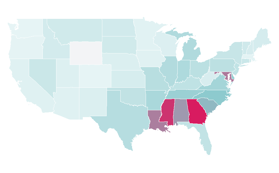 Affinity by region — Keke Wyatt, United States