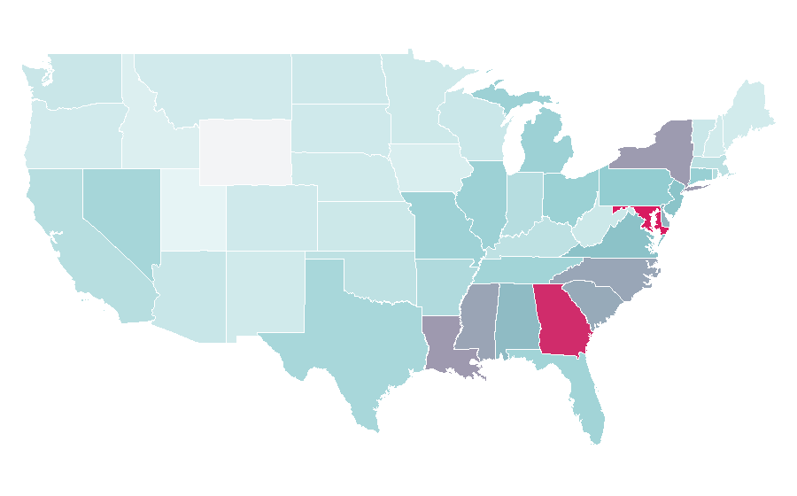 Affinity by region — Kelis, United States