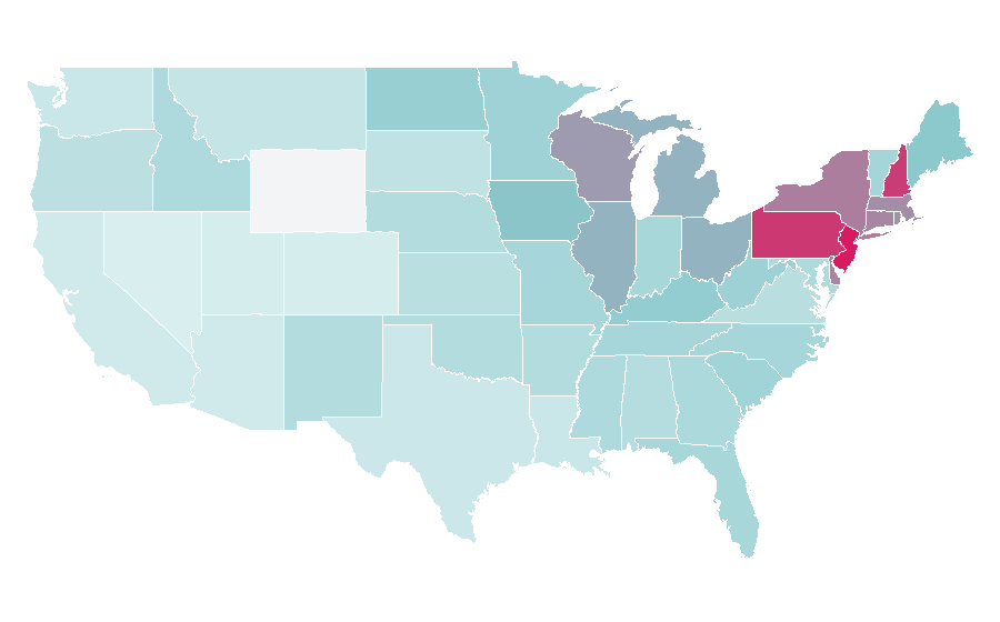 Affinity by region — Kelly Ripa, United States