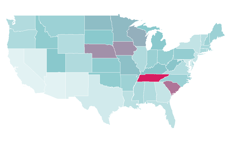 Affinity by region — Kelsea Ballerini, United States