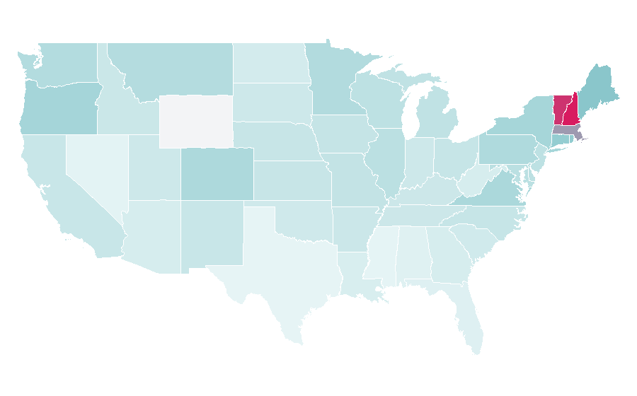 Affinity by region — Ken Burns, United States
