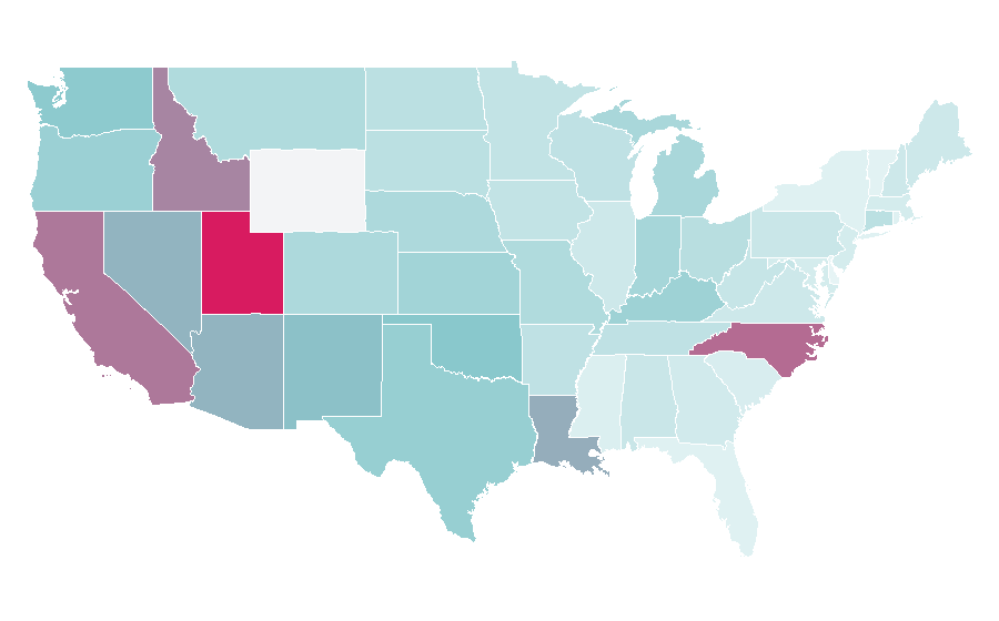 Affinity by region — Ken Jeong, United States