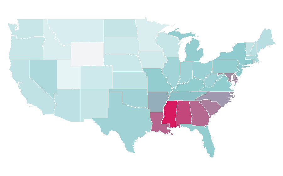 Affinity by region — Kenan & Kel, United States