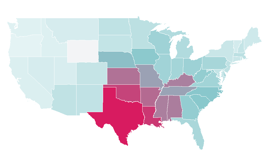 Affinity by region — Kendra Scott, United States