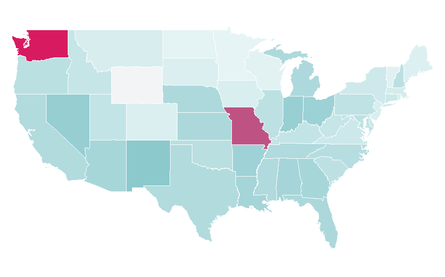 Affinity by region — Kenny G, United States