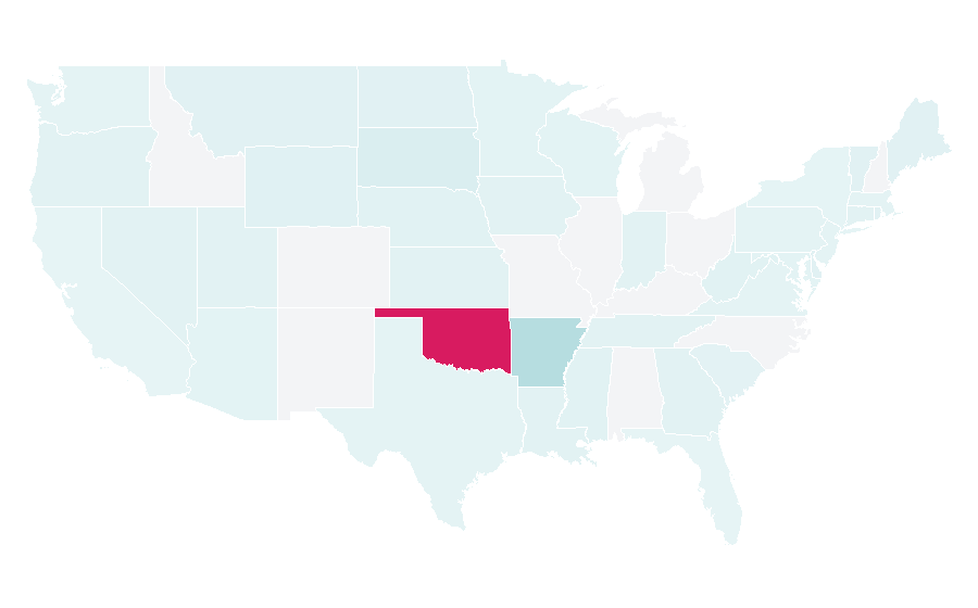 Affinity by region — Keo, United States