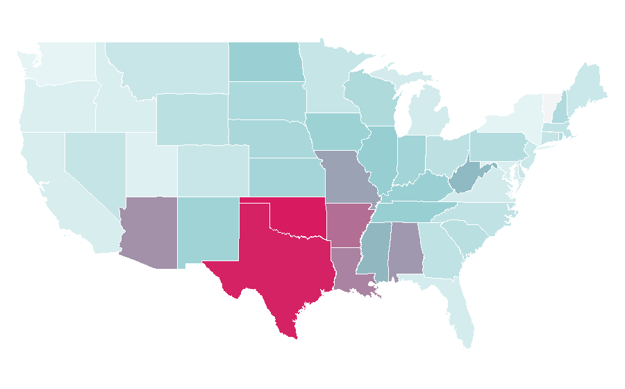 Affinity by region — Kerry Von Erich, United States