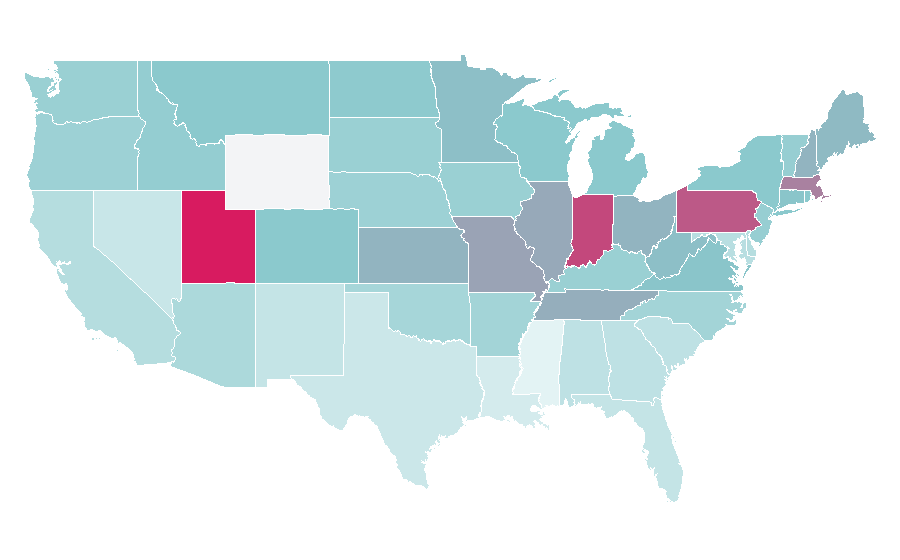 Affinity by region — Kesha, United States