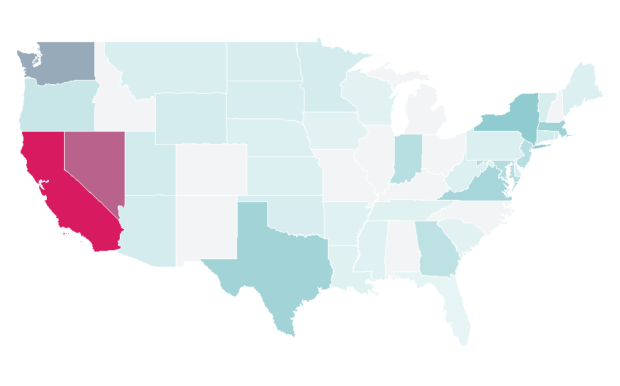 Affinity by region — keshi, United States