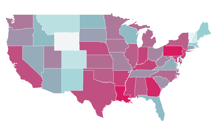 Affinity by region — Ketchup, United States