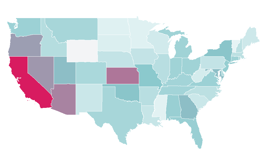 Affinity by region — Kevin Feige, United States