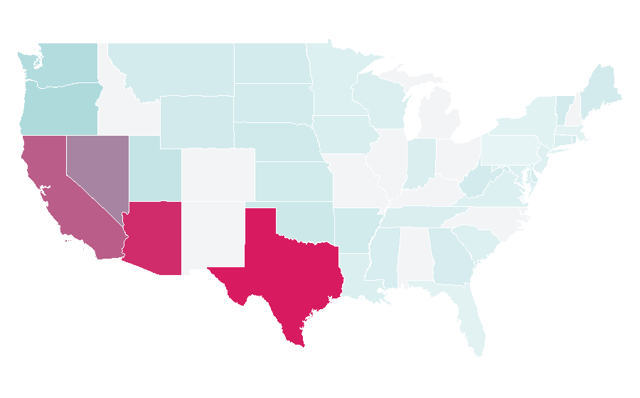 Affinity by region — Kevin Kaarl, United States