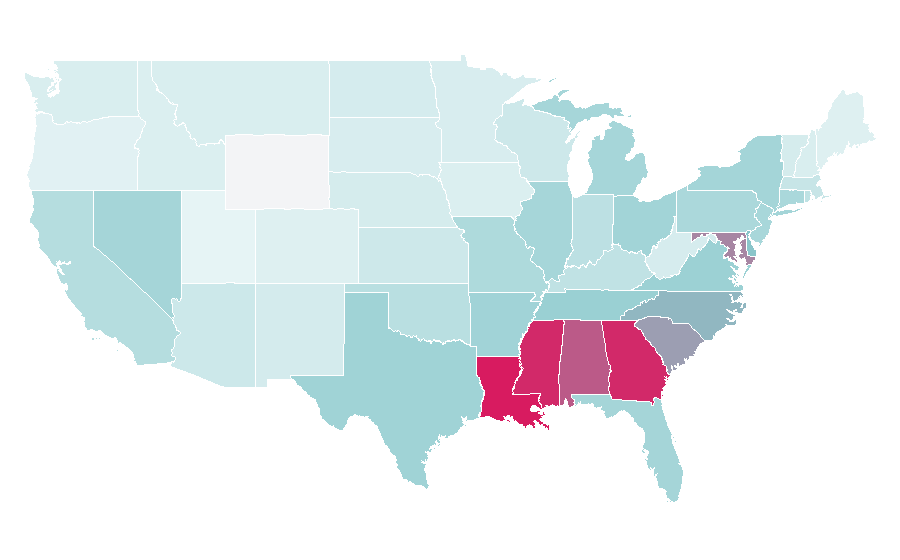 Affinity by region — Keyshia Cole, United States