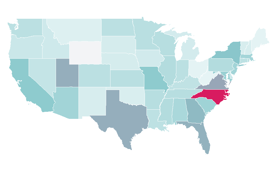Affinity by region — Kickball, United States