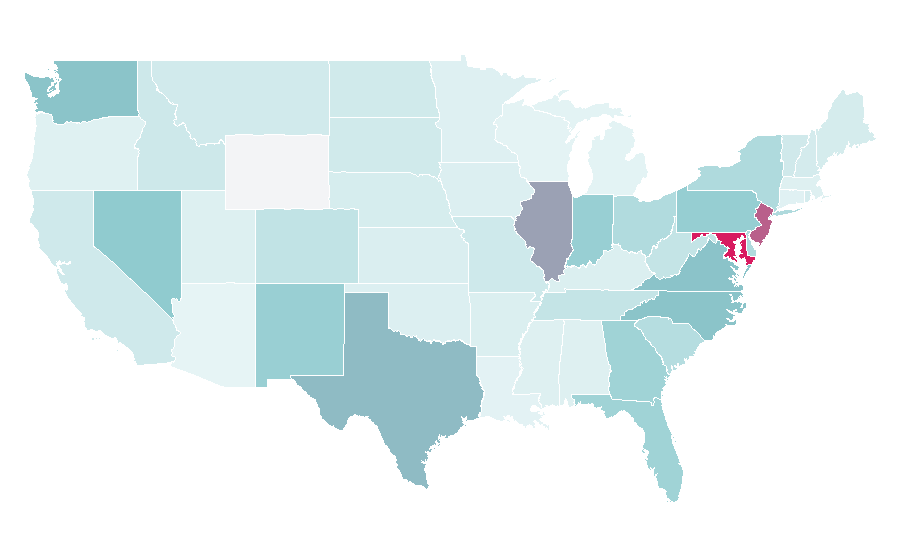Affinity by region — Kiddie Academy, United States