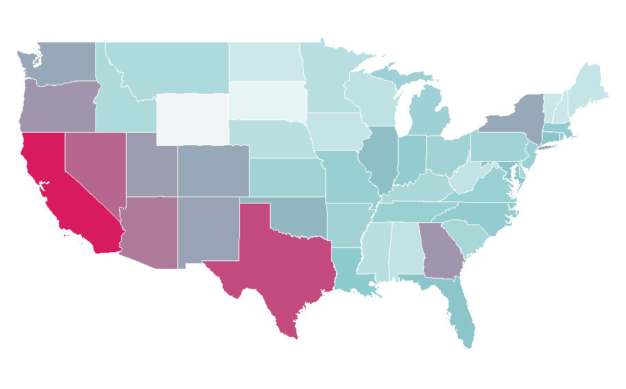 Affinity by region — Kill Bill, United States