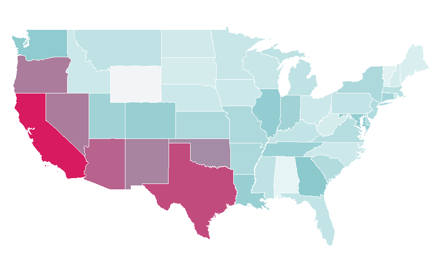 Affinity by region — kill bill 2, United States