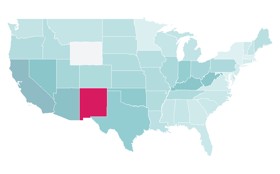 Affinity by region — Killer Klowns from Outer Space, United States
