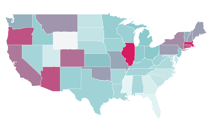 Affinity by region — Killing Them Softly, United States