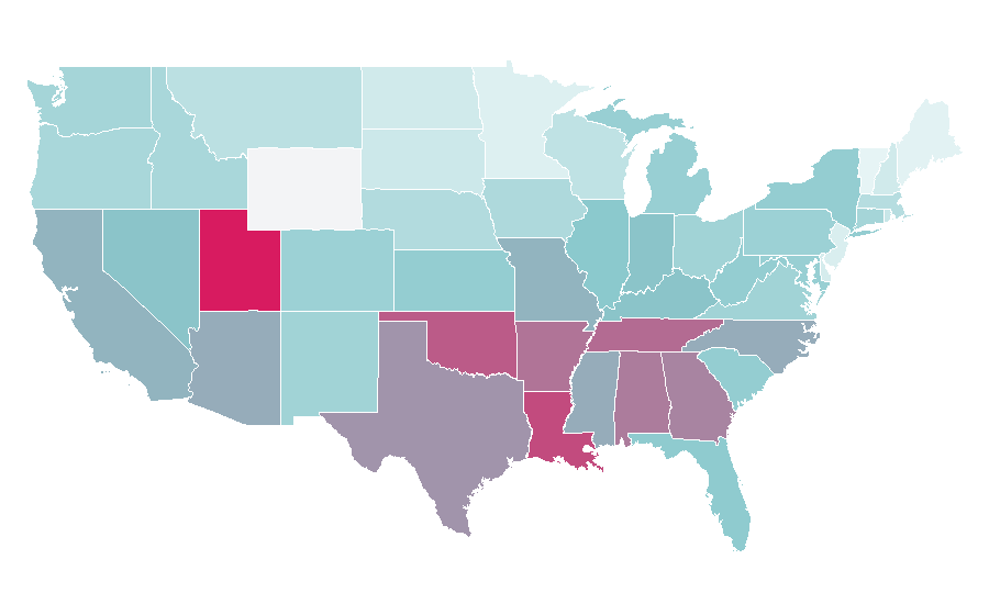 Affinity by region — Kim Possible, United States