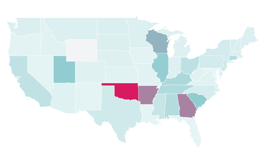 Affinity by region — Kimberly-Clark, United States