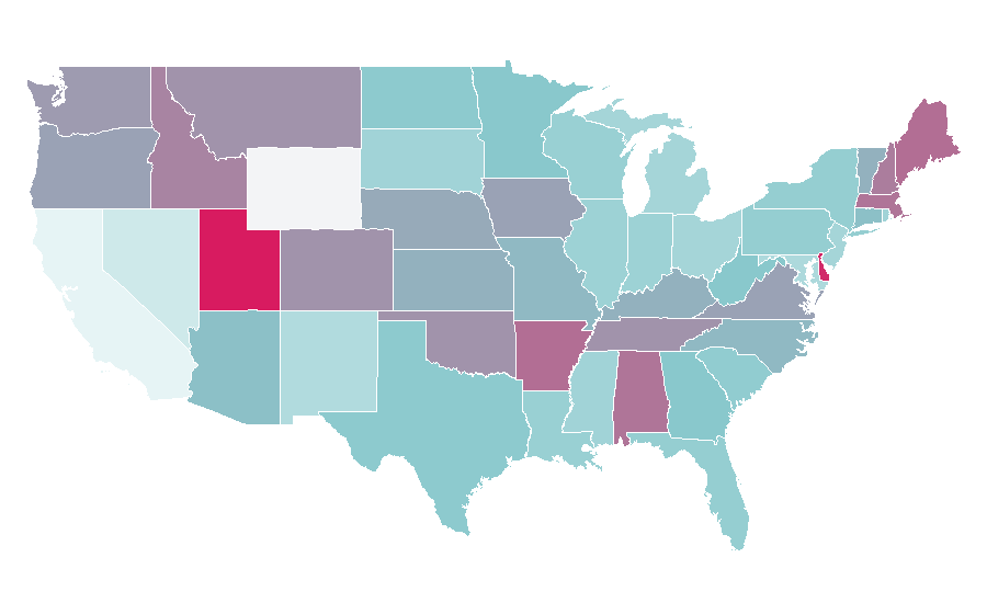 Affinity by region — Kindle, United States