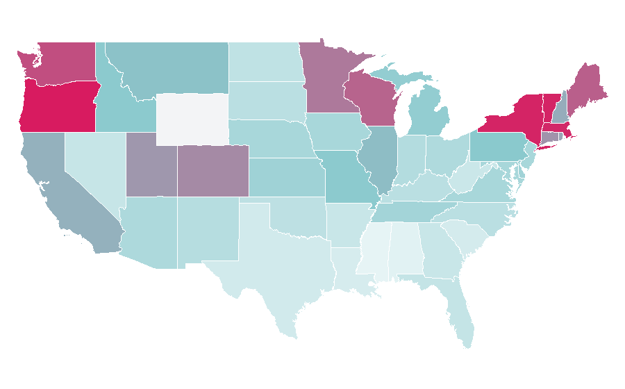 Affinity by region — King Princess, United States