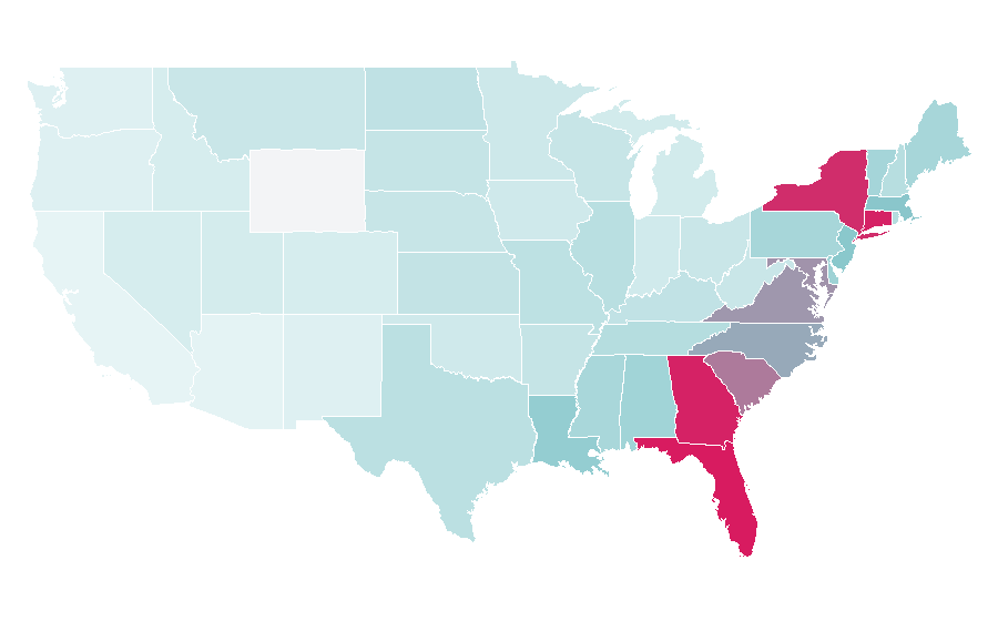 Affinity by region — Kingston, Jamaica, United States
