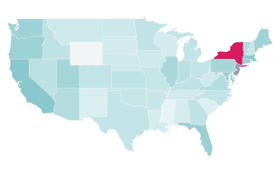 Affinity by region — Kippah, United States