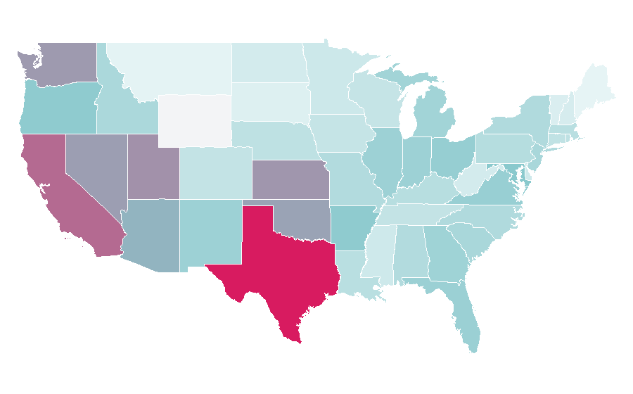 Affinity by region — Kirby: Right Back at Ya!, United States