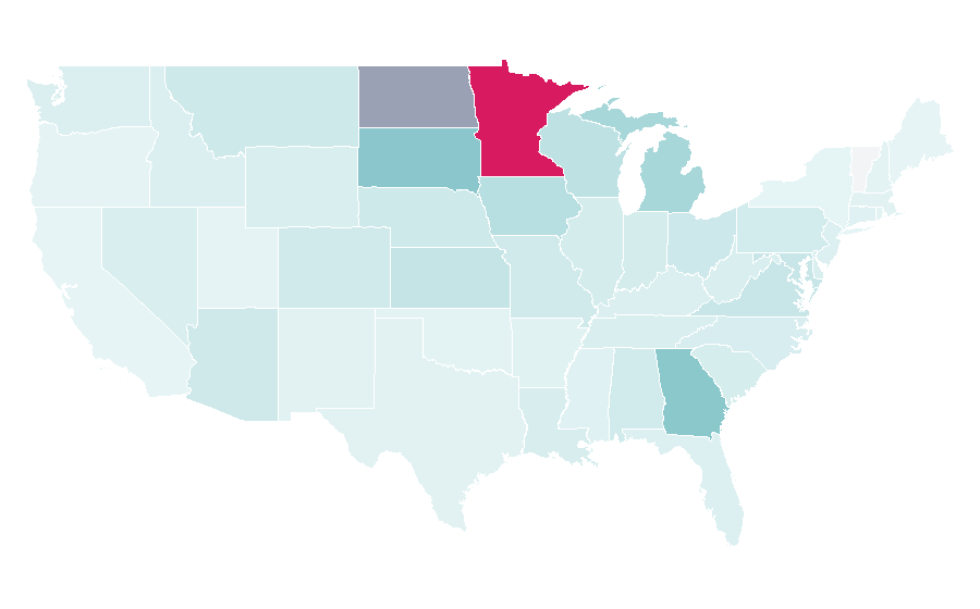 Affinity by region — Kirk Cousins, United States