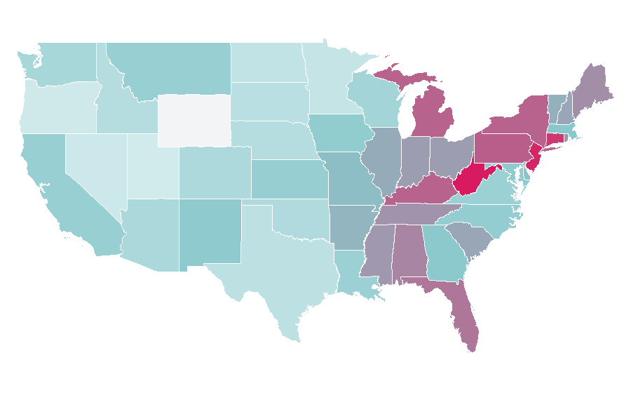 Affinity by region — Kitchen cabinet, United States