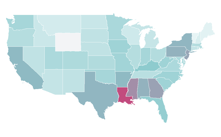Affinity by region — KK (singer), United States
