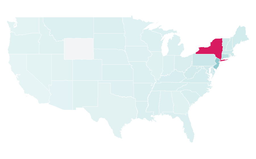 Affinity by region — Kleinfeld Bridal, United States