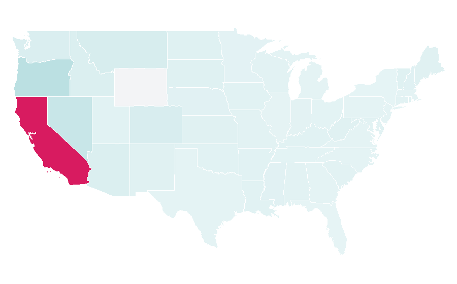 Affinity by region — KNBR, United States