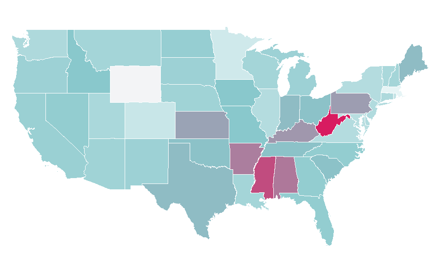 Affinity by region — Knight Rider (1982 TV series), United States