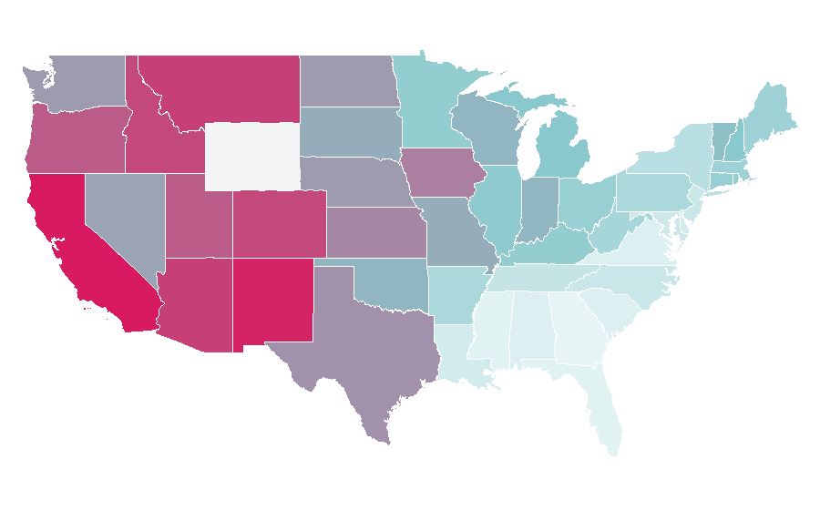 Affinity by region — Knocked Up, United States