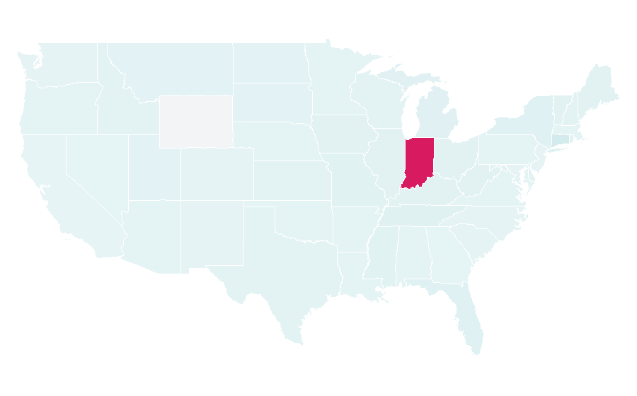 Affinity by region — KO KO MO, United States