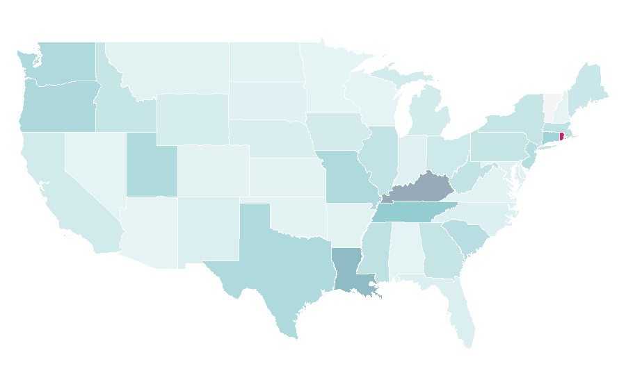 Affinity by region — Koi, United States