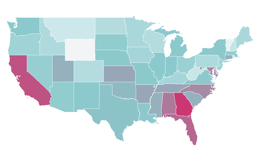 Affinity by region — Kombucha, United States