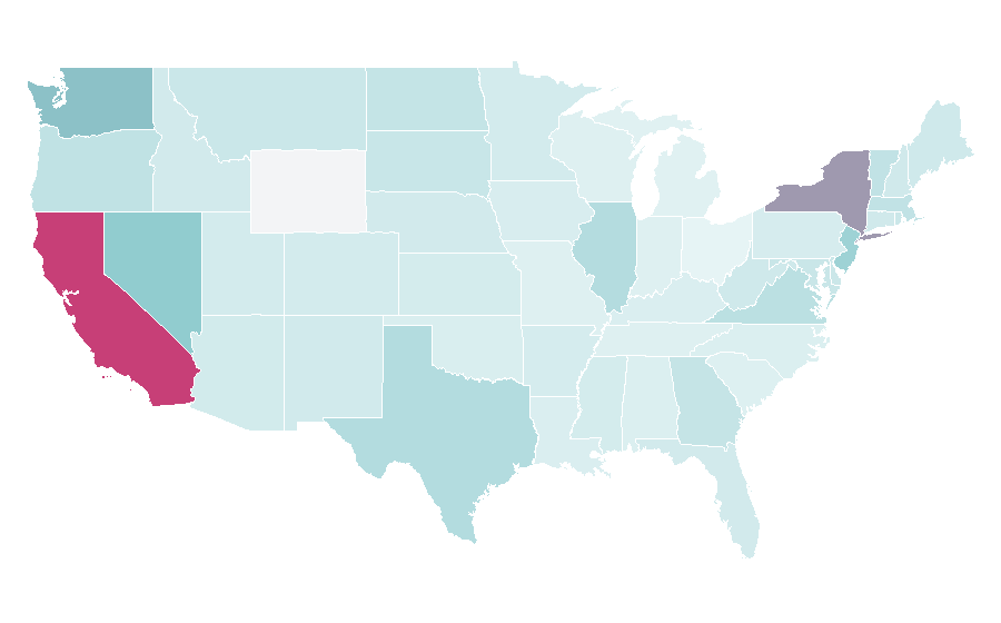 Affinity by region — Korea Cosmetics, United States